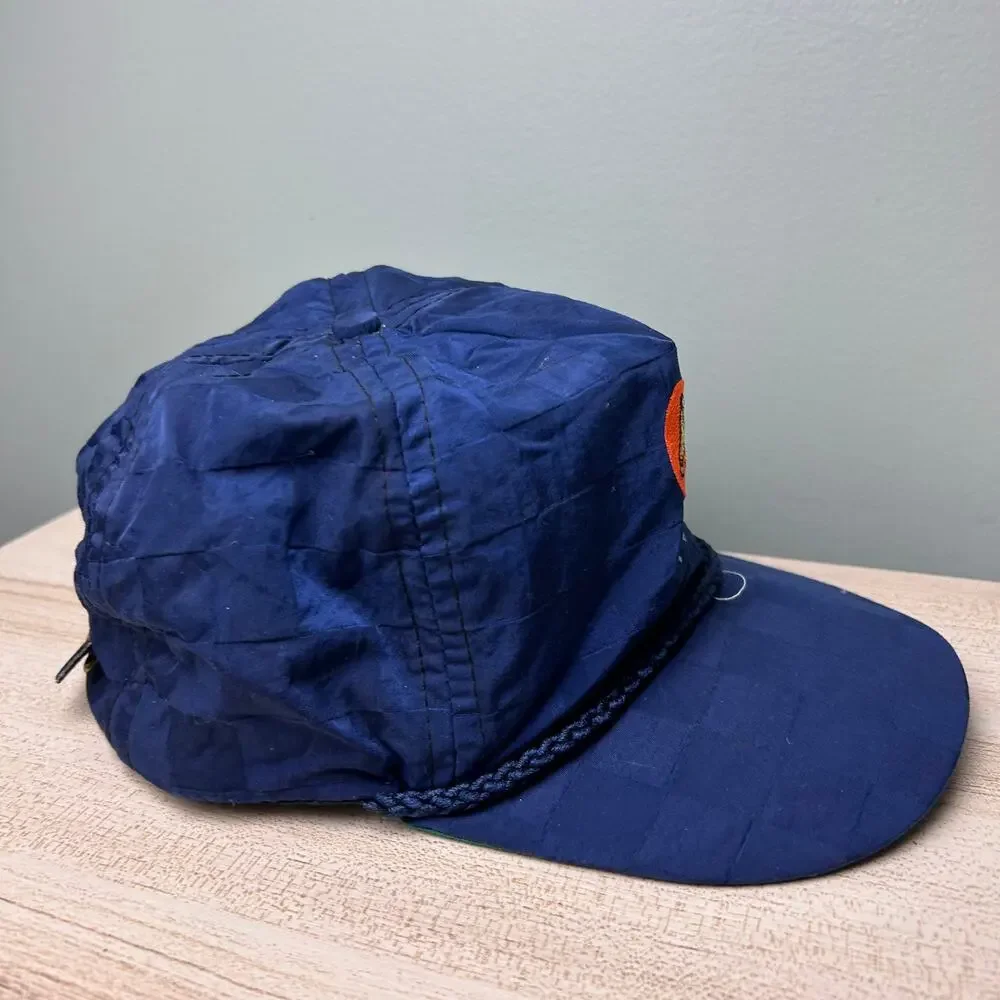 Vintage Pelican's Nest Golf Hat Imperial Headwear Nylon Rope Cap Snapback Blue - Picture 4 of 8